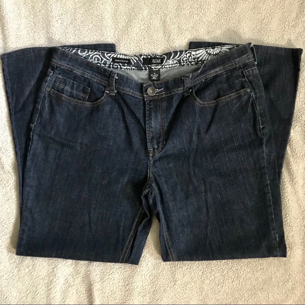 A.n.a Dark Wash Blue Denim Bootcut Jeans Size 16
